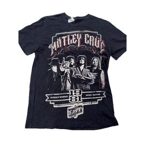 Vintage Motley Crue 2011 Tour Shirt Men's Sz Small Rock Music‎ Hair Band